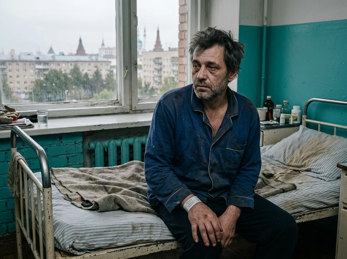 Аватар Виктора П., мужчина 45 лет, пациент после многодневного запоя, Казань
